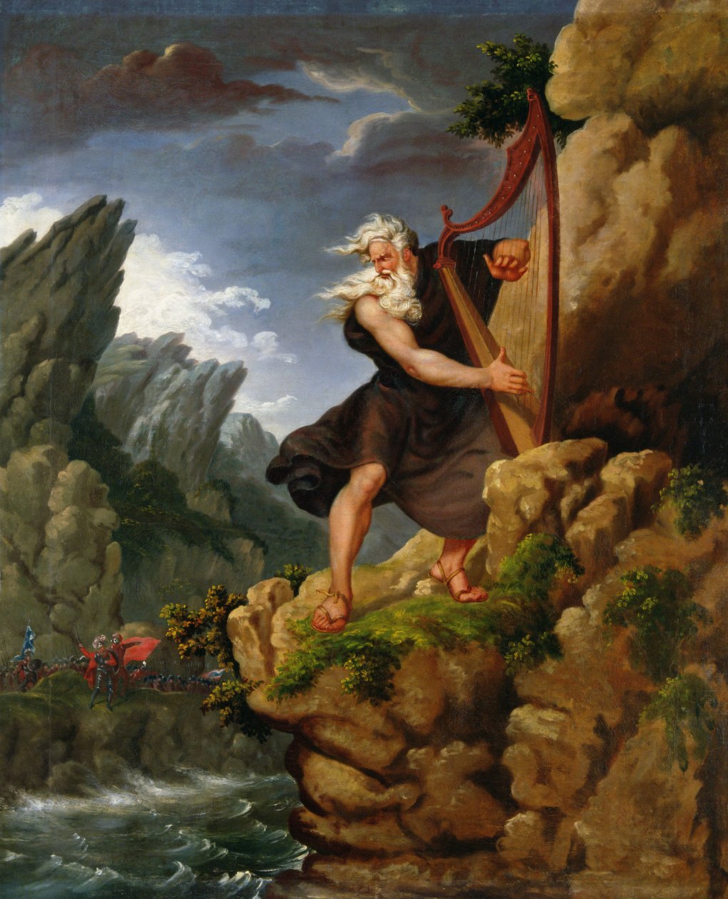 O Bardo, segundo um original de Philip James de Loutherbourg (1740-1812) de J. Harrison
