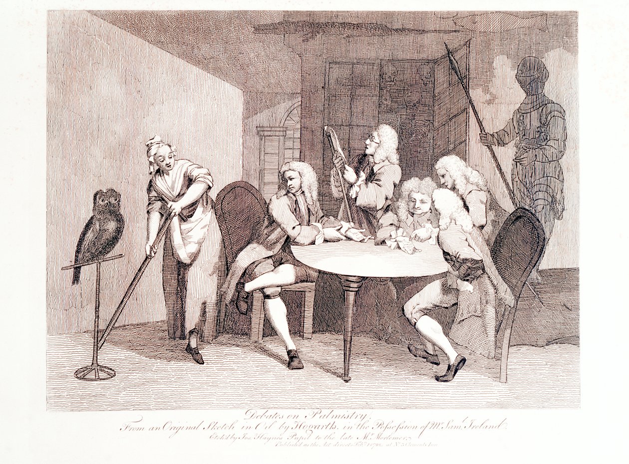 Debates sobre quiromancia, século XVIII de J Haynes