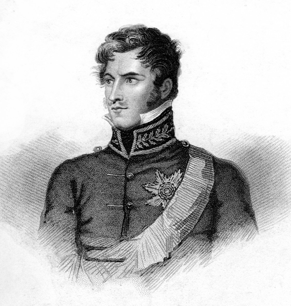 Príncipe Leopoldo de Saxe-Coburg-Saalfeld, século XIX. de J. Hopwood