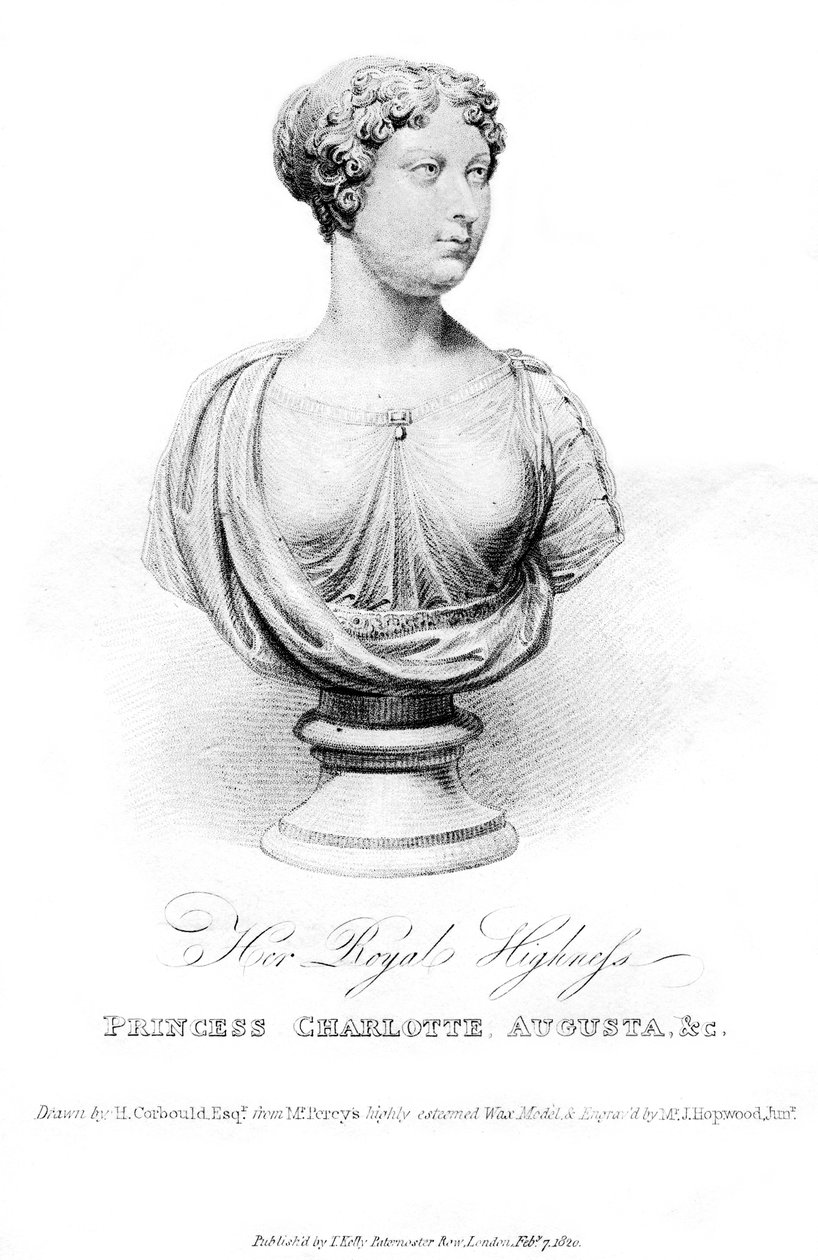 Princesa Charlotte Augusta, 1820 de J. Hopwood