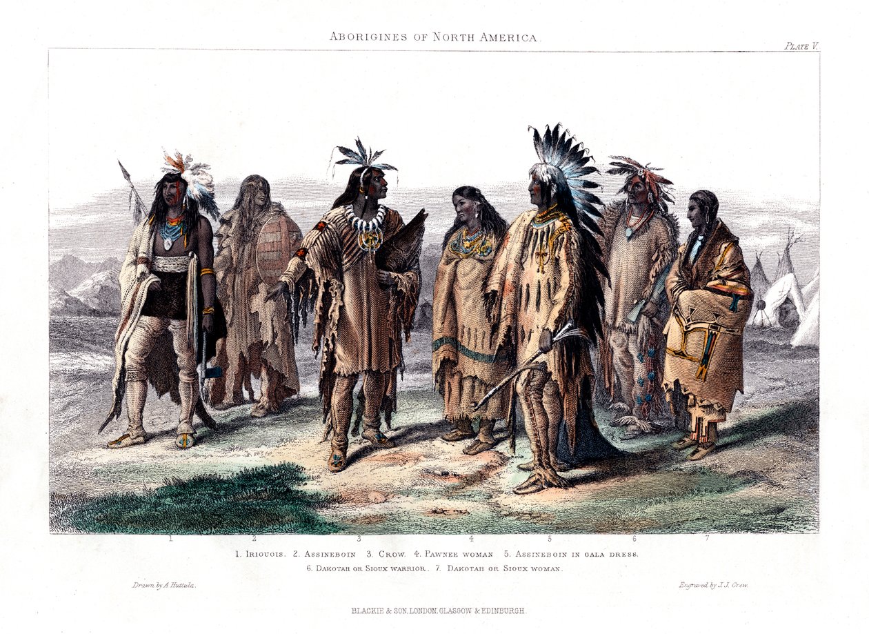 Aborígines da América do Norte, 1873 de J. J. Crew