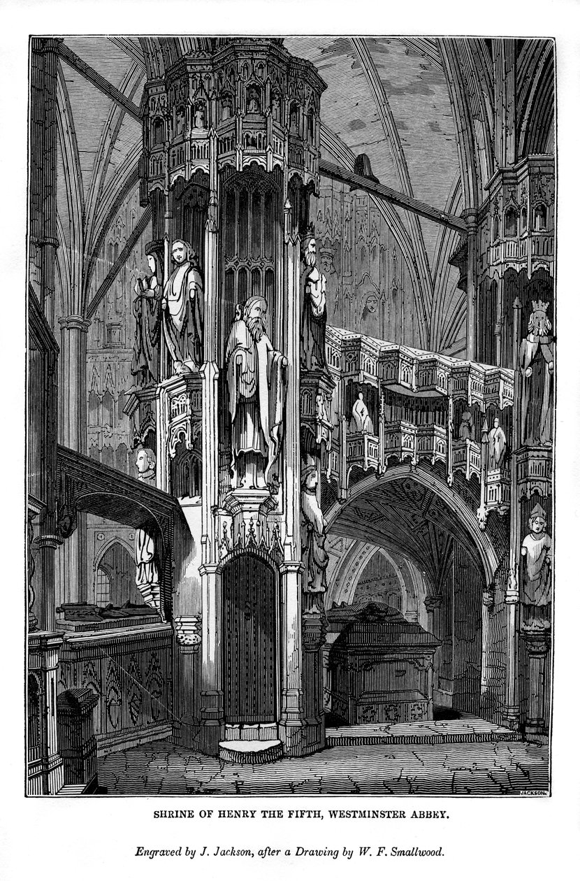 Santuário de Henrique V, Abadia de Westminster, 1843 de J. Jackson