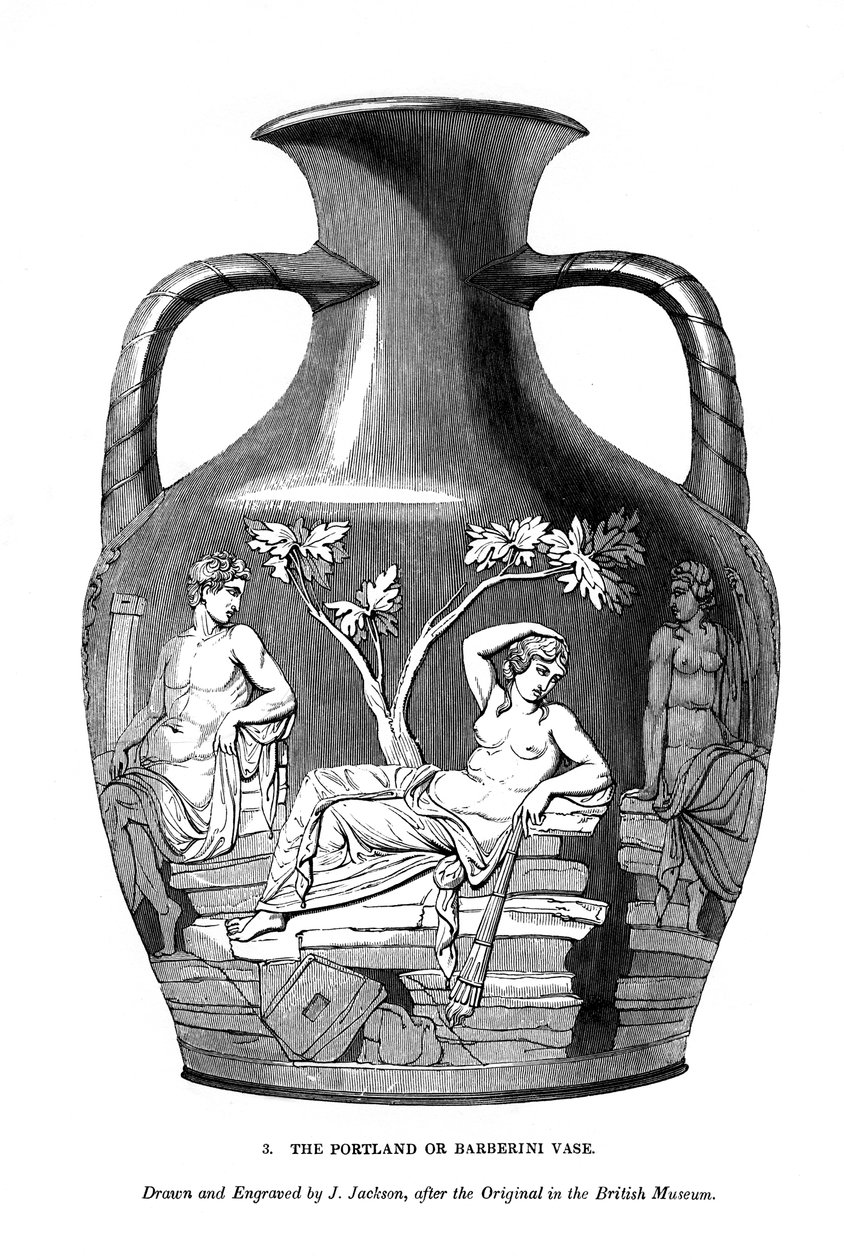 O Portland ou Barberini Vaso, 1843 de J. Jackson