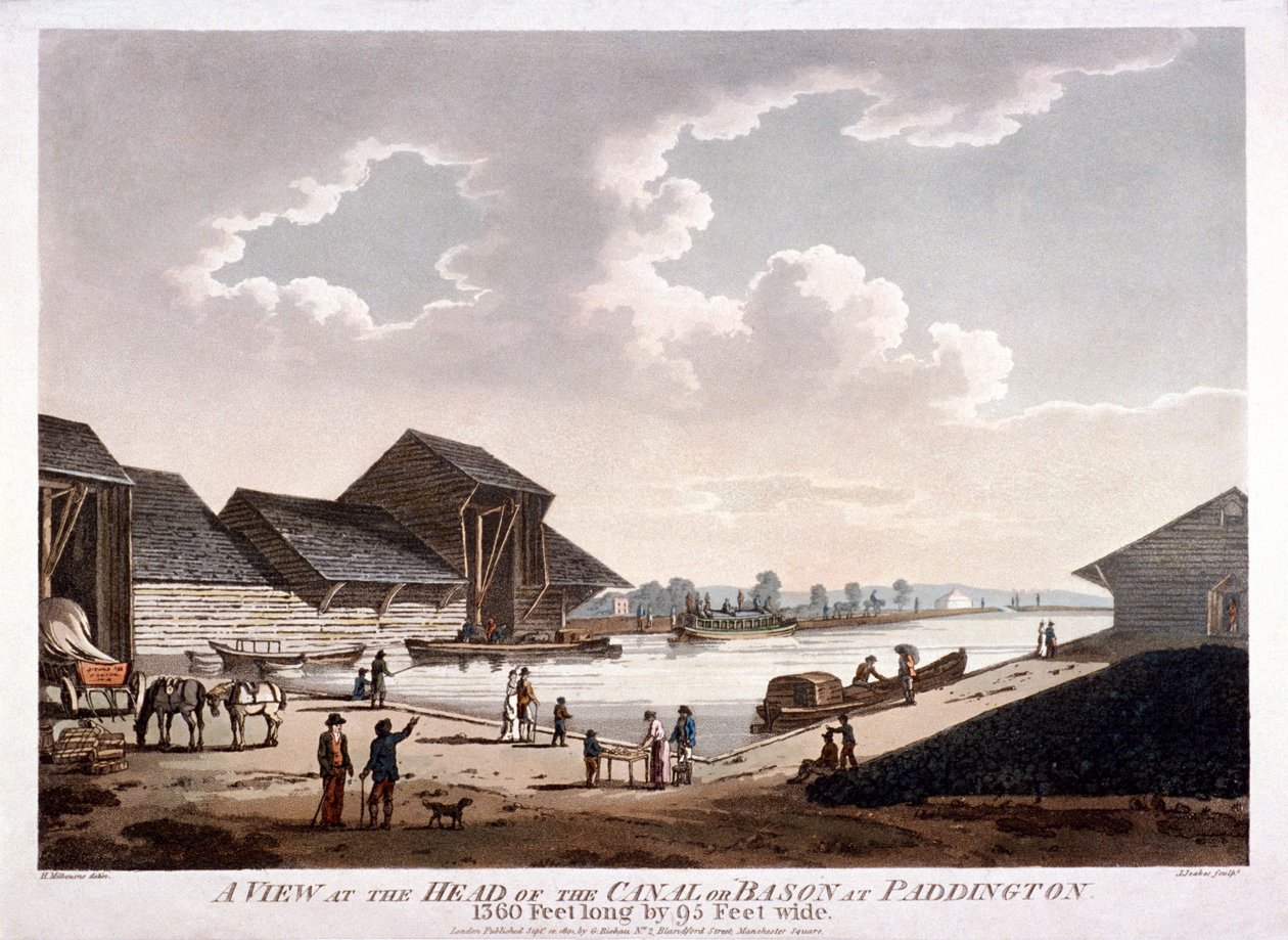 Bayswater, Paddington, Londres, 1801 de J Jeakes