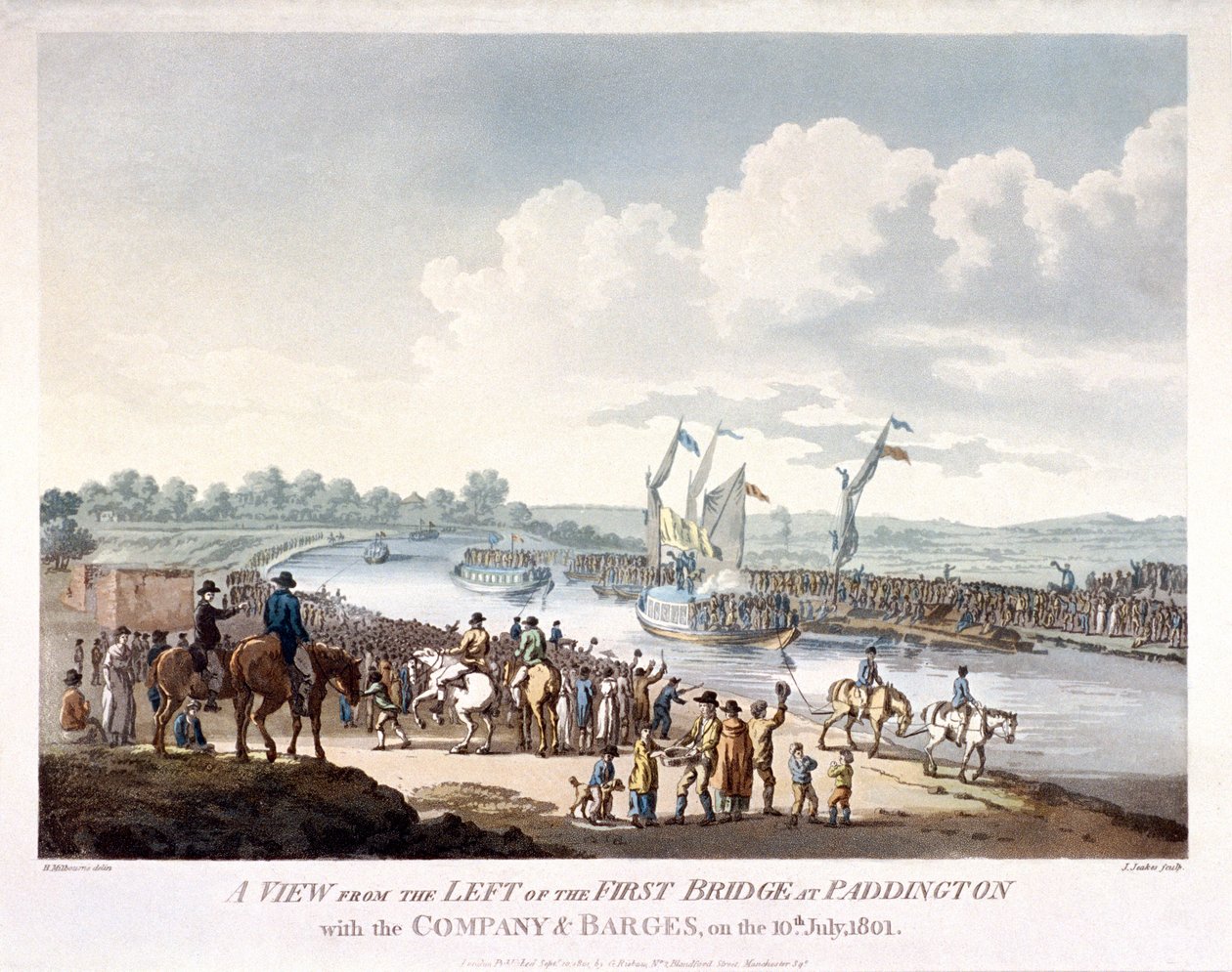 Bayswater, Paddington, Londres, 1801 de J Jeakes