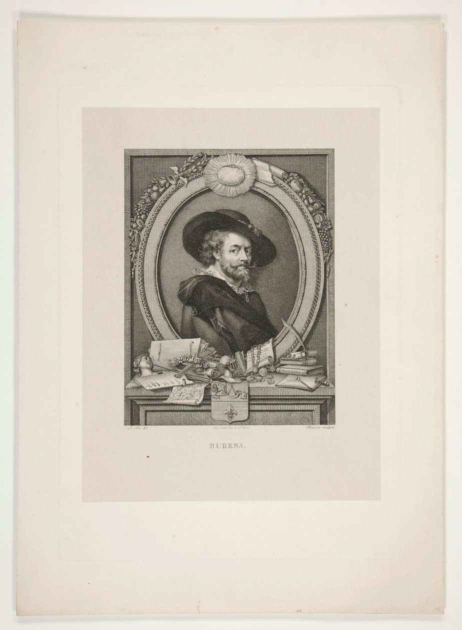 Retrato de Peter Paul Rubens de J. L. Benoist