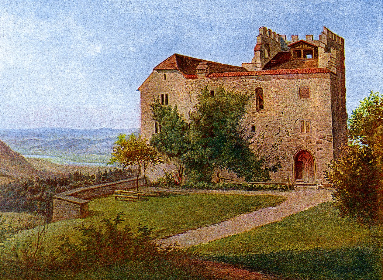 Castelo de Habsburgo, perto de Aargau, Suíça, 1902-1903. de J Lange
