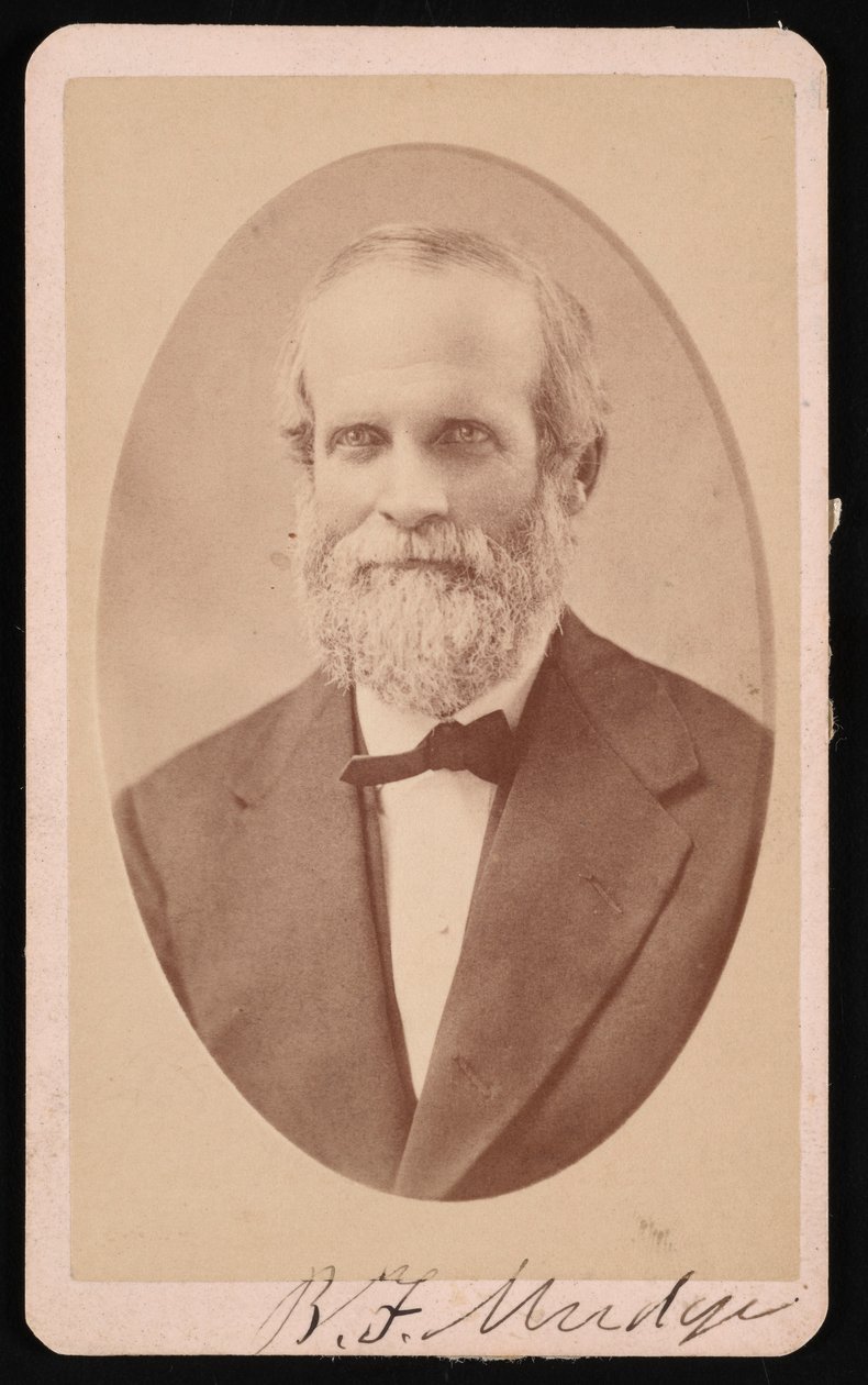 Retrato de Benjamin Franklin Mudge 1817-1879, julho de 1873. de J Lee Knight