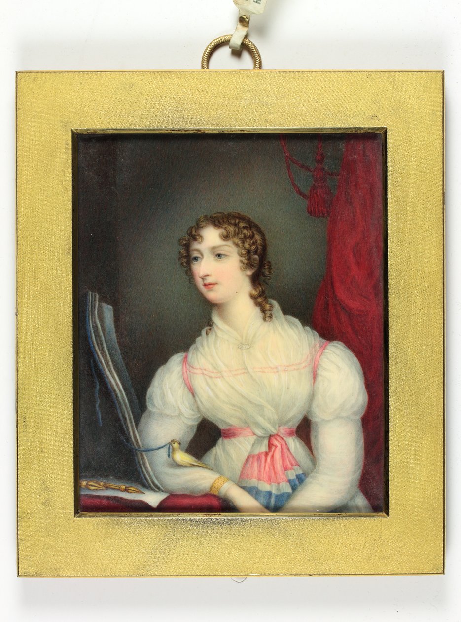 Charlotte Elizabeth Bentinck Hawkins-Whitshed (esmalte) de J. Leschallas