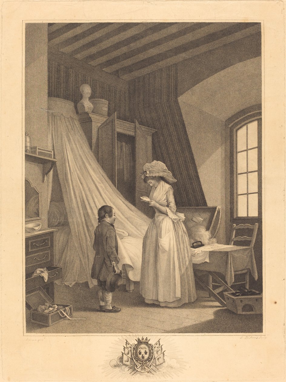 O acidente imprevisto de J. Louis Darcis after Nicolas Lavreince