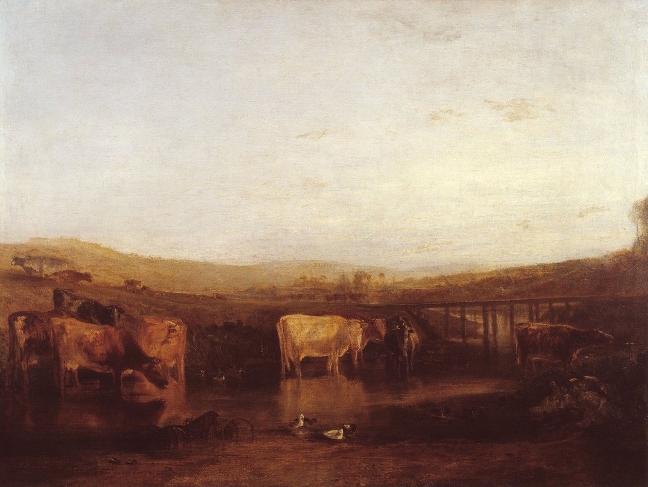 União do Tamisa e Ísis (&39;Dorchester Mead, Oxfordshire) de Joseph Mallord William Turner