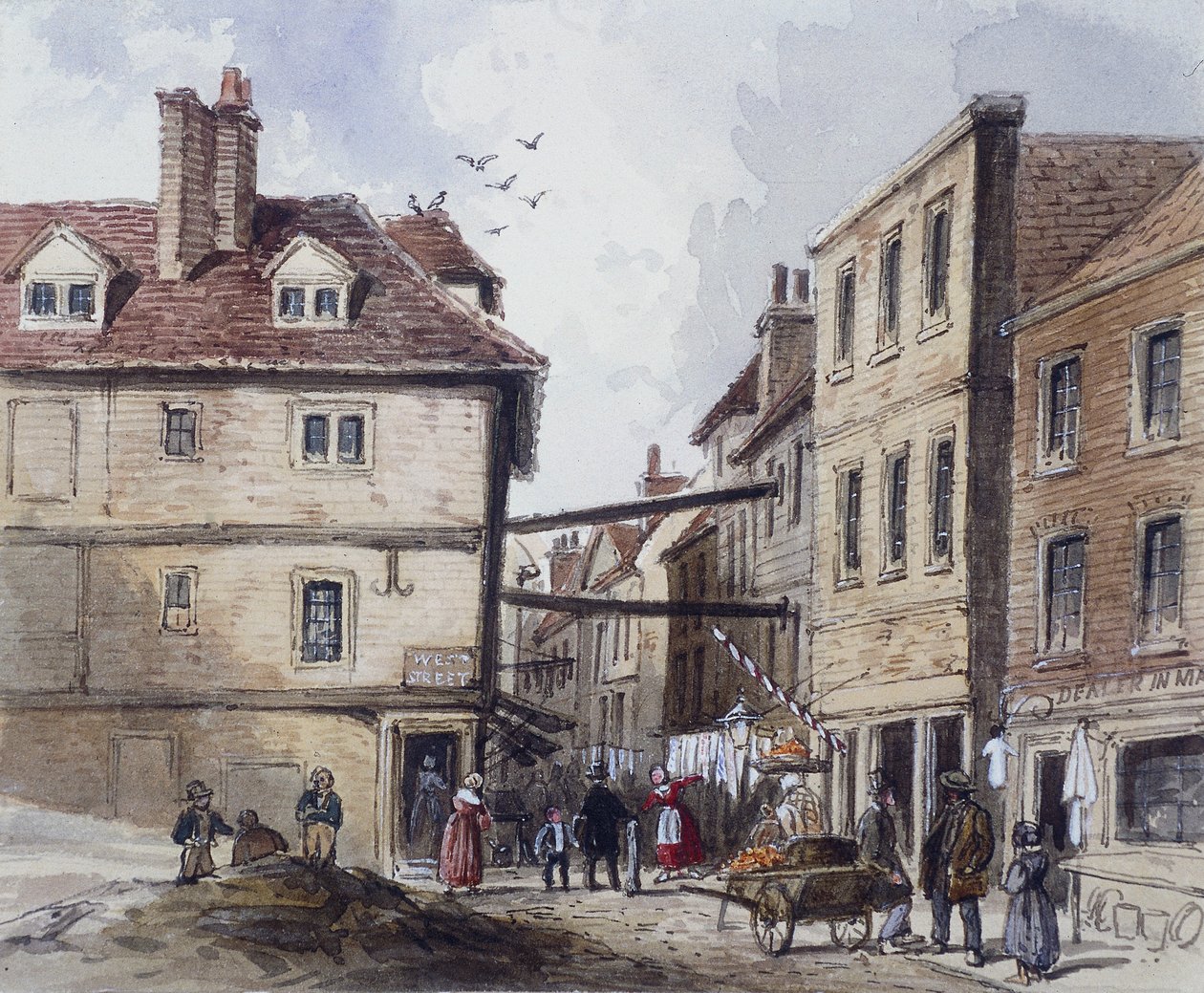 Chick Lane, Londres, 1840 de J Maund
