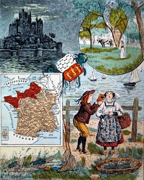 Normandia e Bretanha, ilustração para 