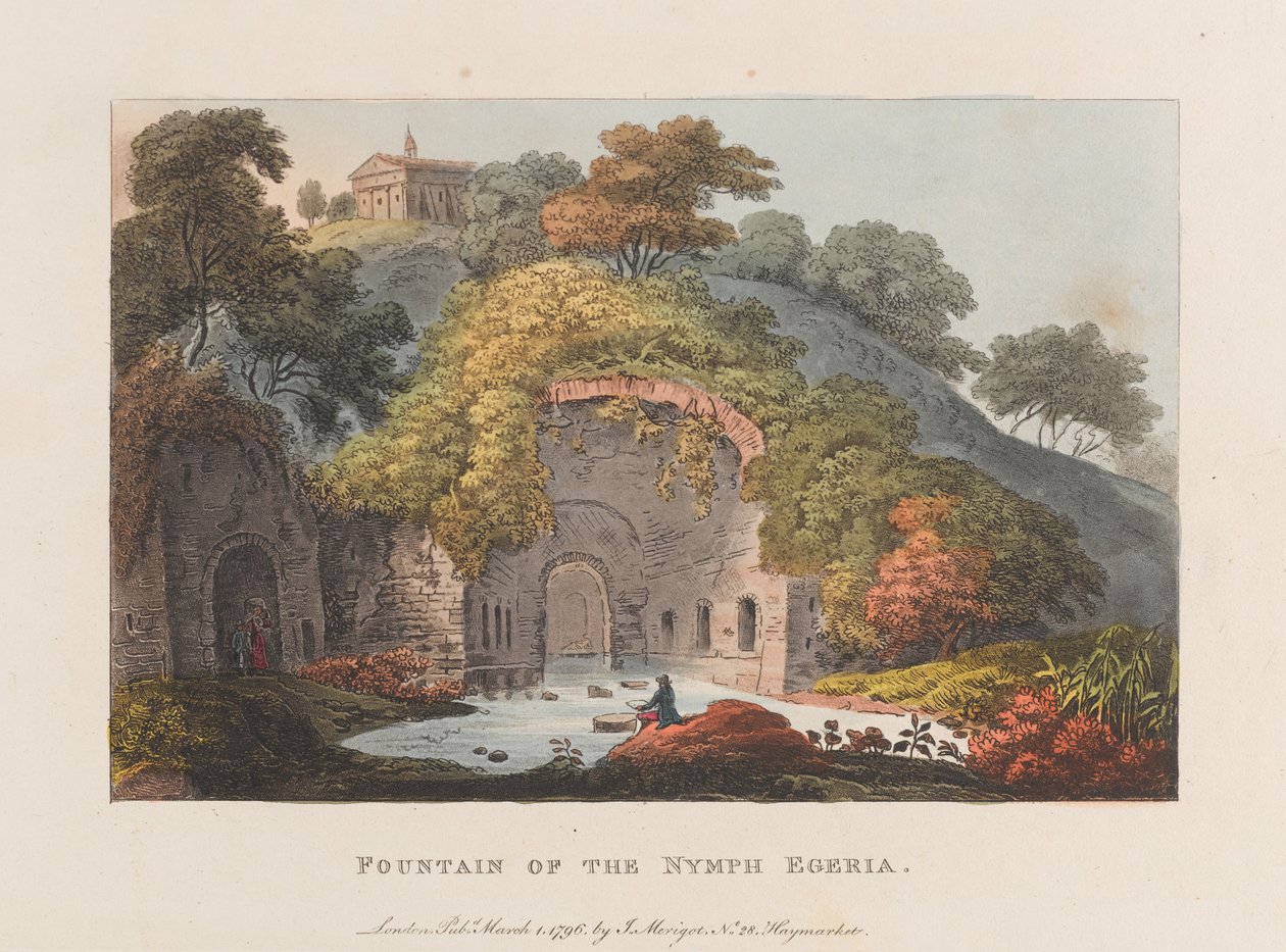 Fonte da Ninfa Egeria de J. Merigot