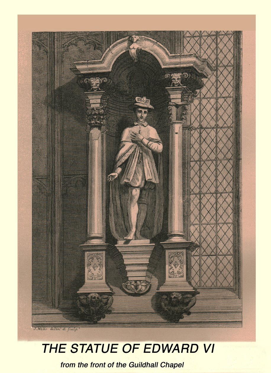 A estátua de Eduardo VI, 1886 de J Mills