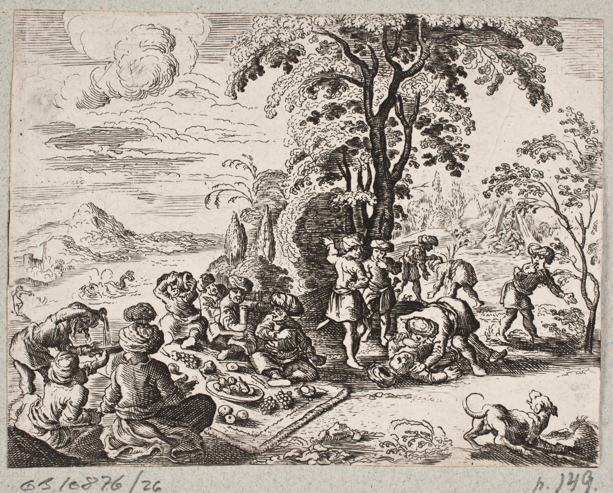 Ilustração de Adam Olearius, “Persian Rosenthal por um engenhoso poeta Schich Saadi […]”, Schleswig 1660 de J. Muller