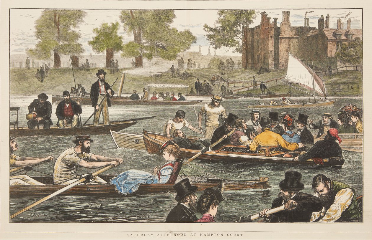 Sábado à tarde em Hampton Court de J. Nash
