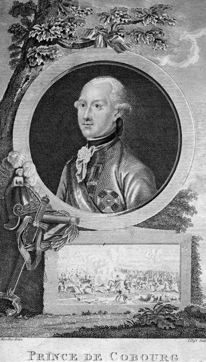 Príncipe Coburg, famoso general alemão do Sacro Império Romano. de J. Pass
