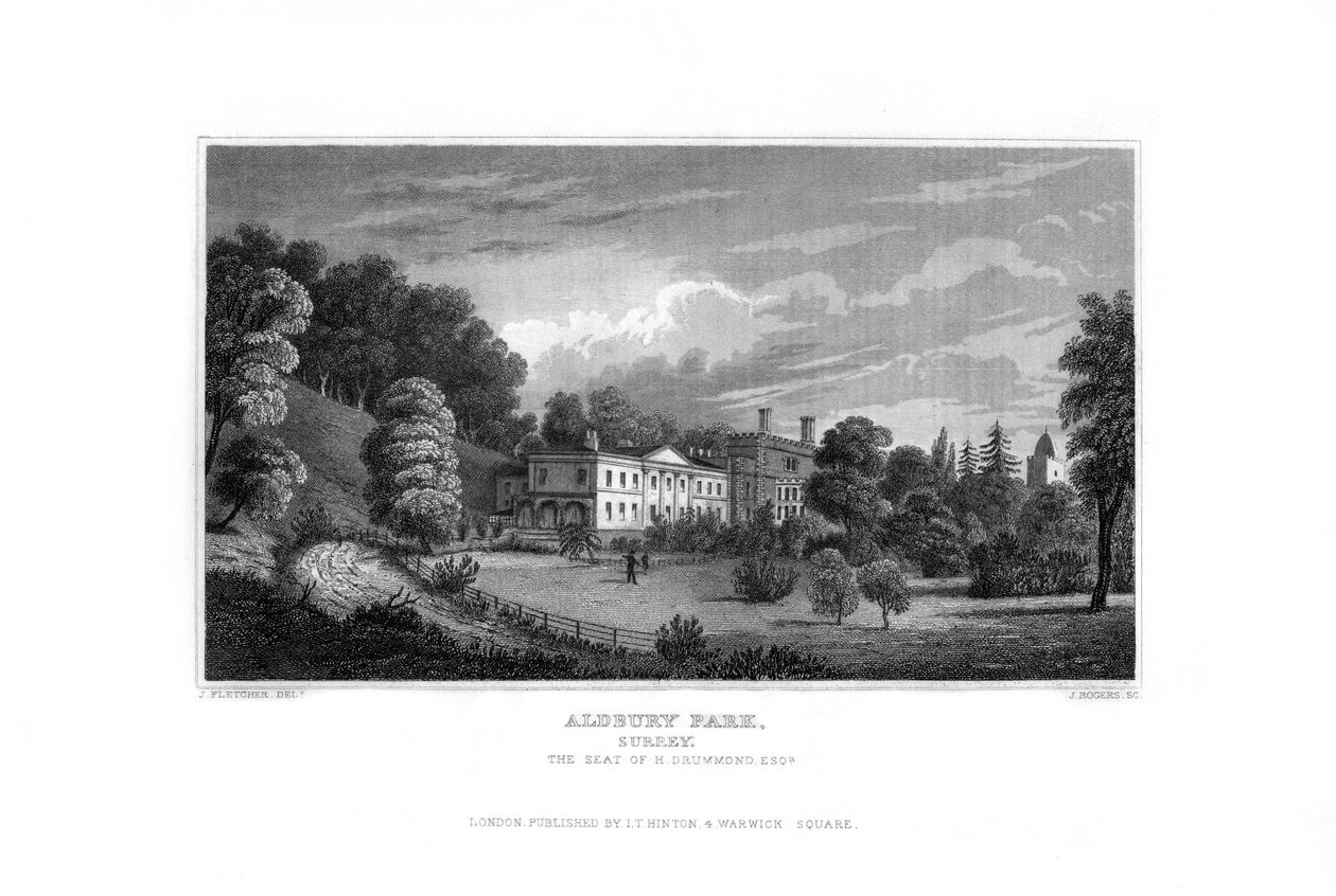 Aldbury Park, Surrey, 1829. de J. Rogers