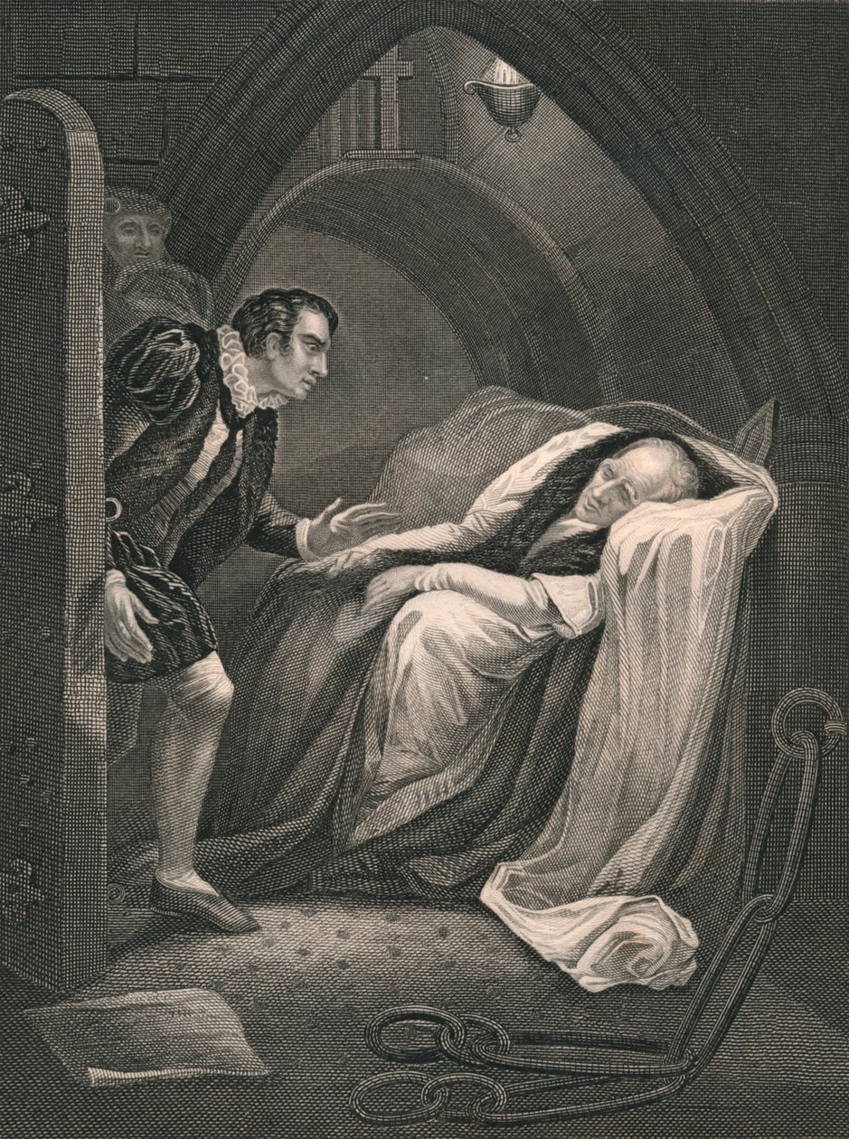 A morte de Mortimer., Meados do século XIX. de J. Rogers