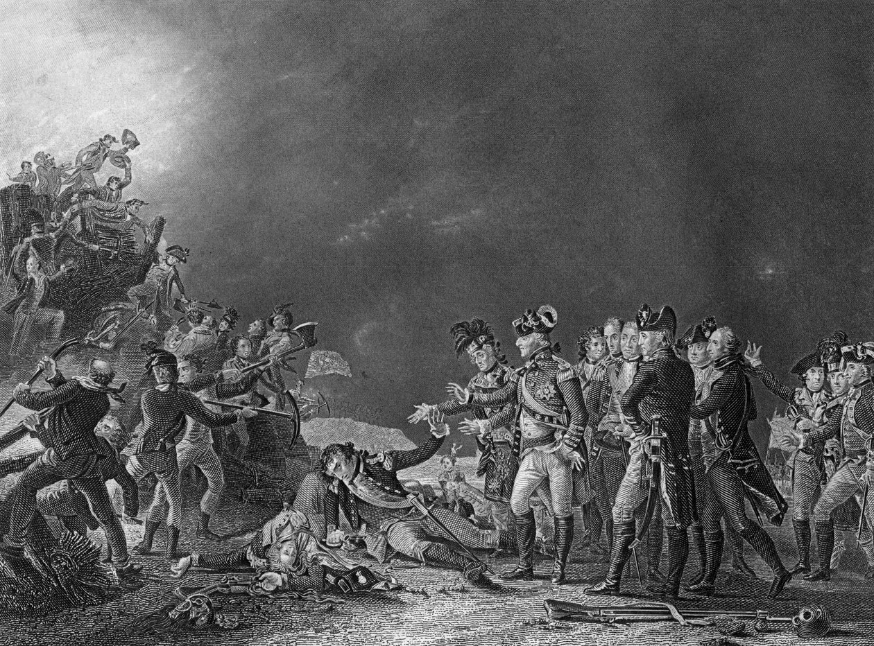 A triagem feita pela guarnição de Gibraltar, 27 de novembro de 1781 c1857. de J. Rogers