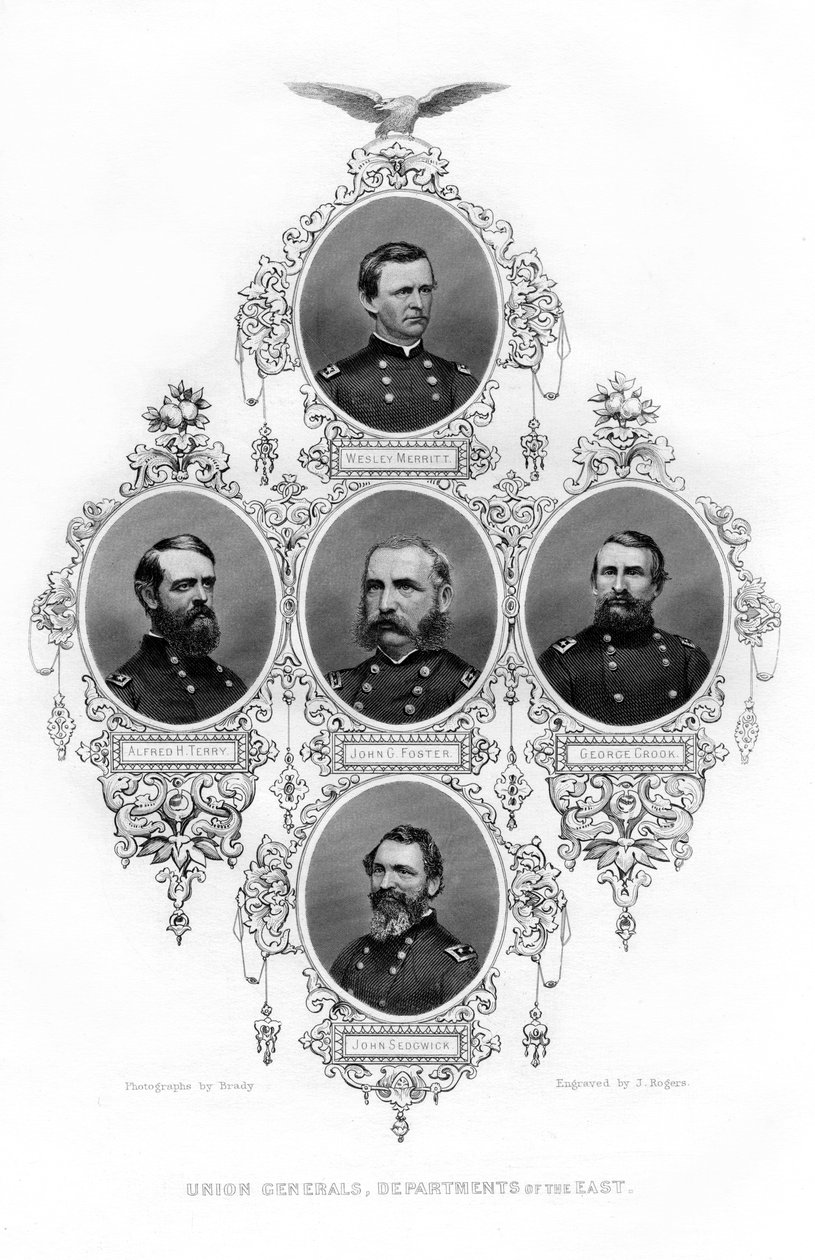 Generais da guerra civil da união dos departamentos do leste, 1862-1867. de J. Rogers