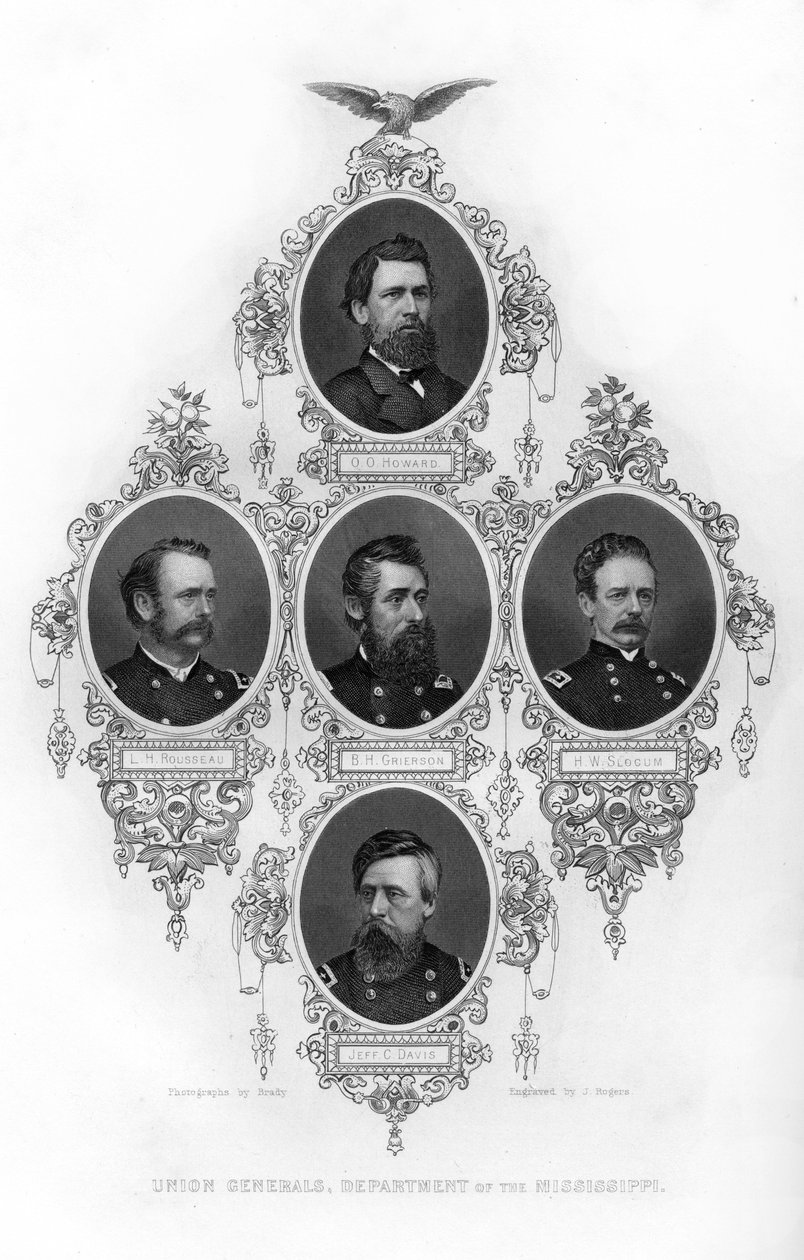 Generais da união do departamento do Mississippi, guerra civil americana, 1862-1867. de J. Rogers