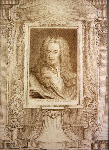 Sir Isaac Newton (gravura) de J. T. Wedgewood