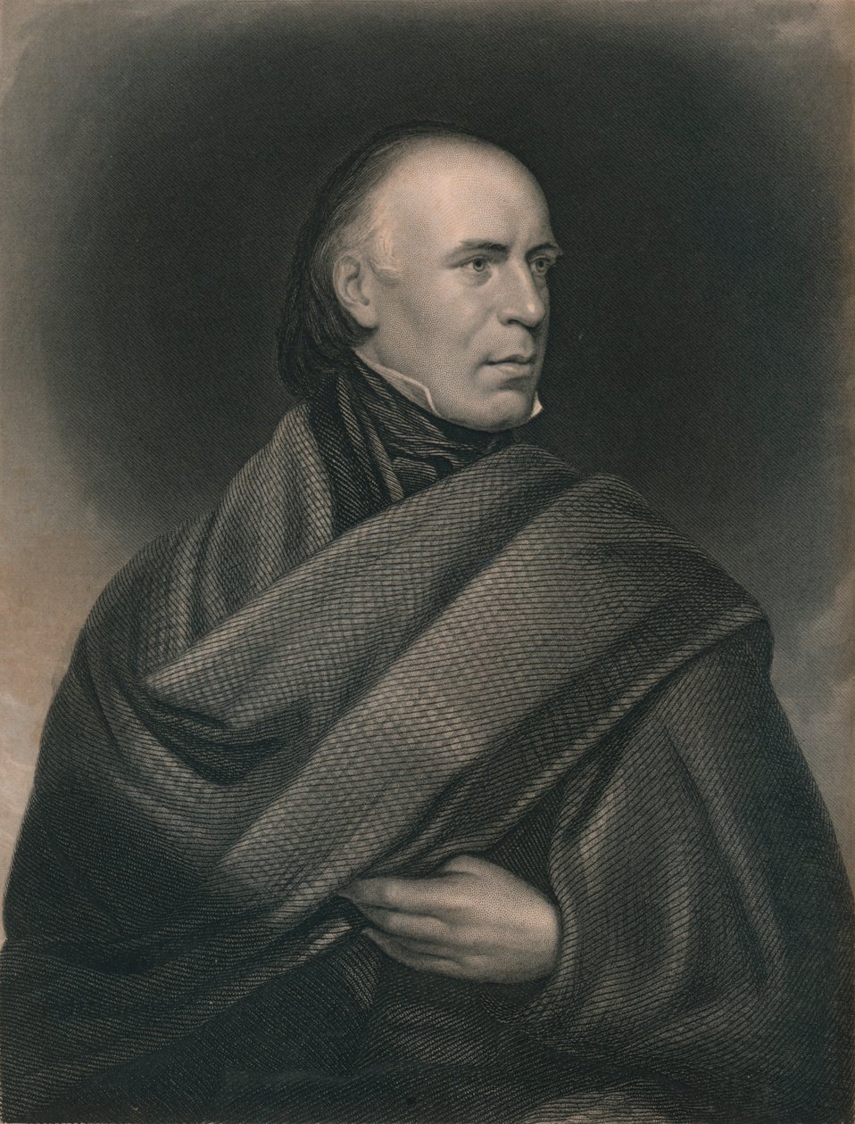 Allan Cunningham 1784-1842, poeta e autor escocês, 1840 de J. Thomson