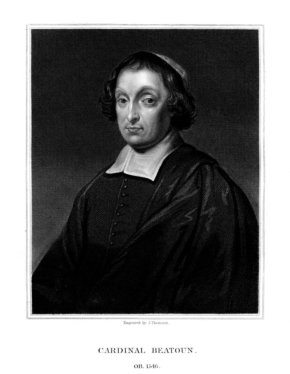 Cardeal David Beaton, Arcebispo de St. Andrews, 1825. de J. Thomson