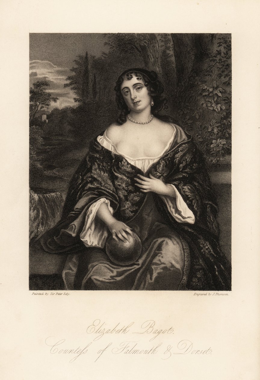 Elizabeth Bagot, ou Mary, Condessa de Falmouth e Dorset, esposa de Charles Berkeley de J. Thomson
