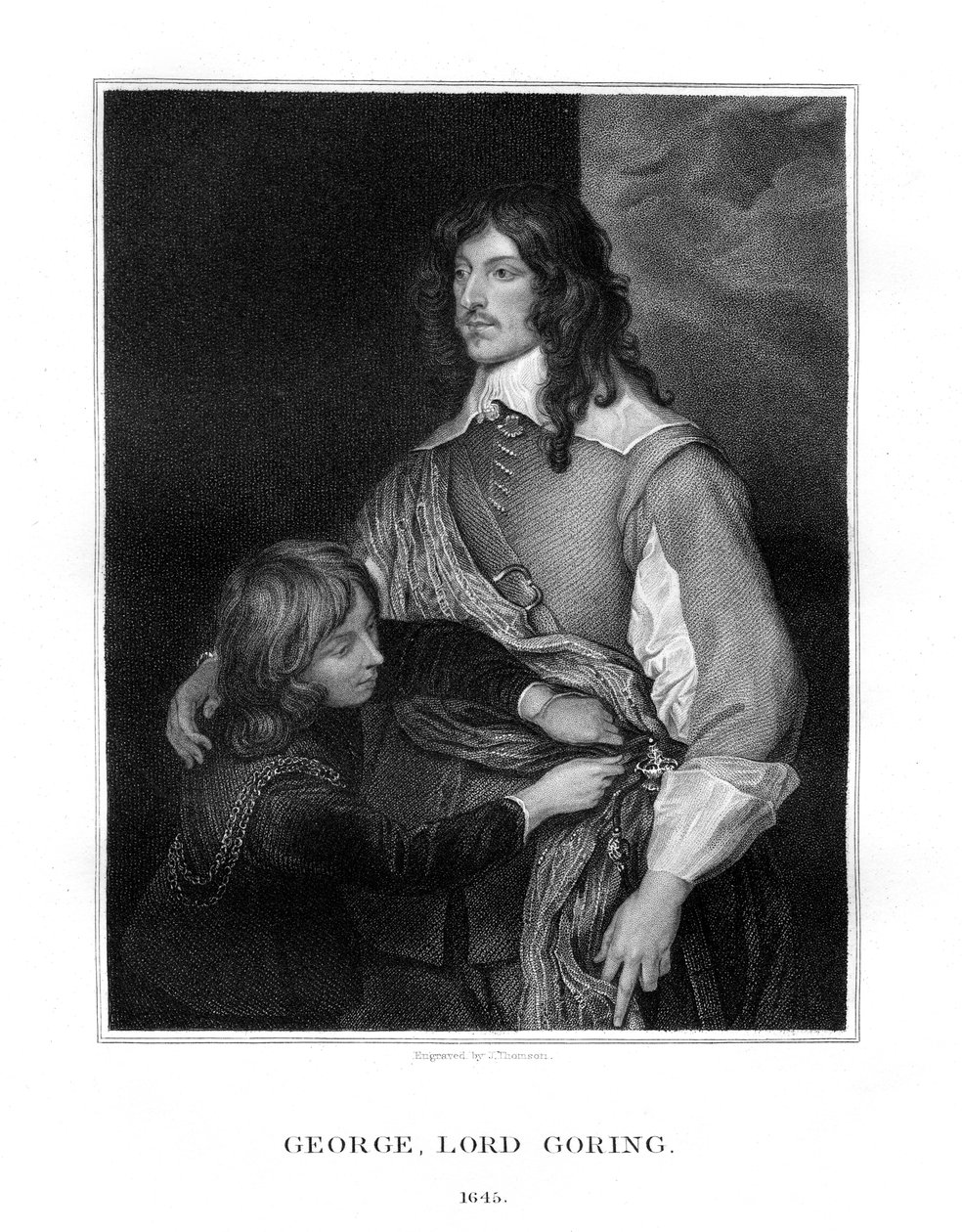 George Goring, Lord Goring, soldado inglês realista, 1827. de J. Thomson