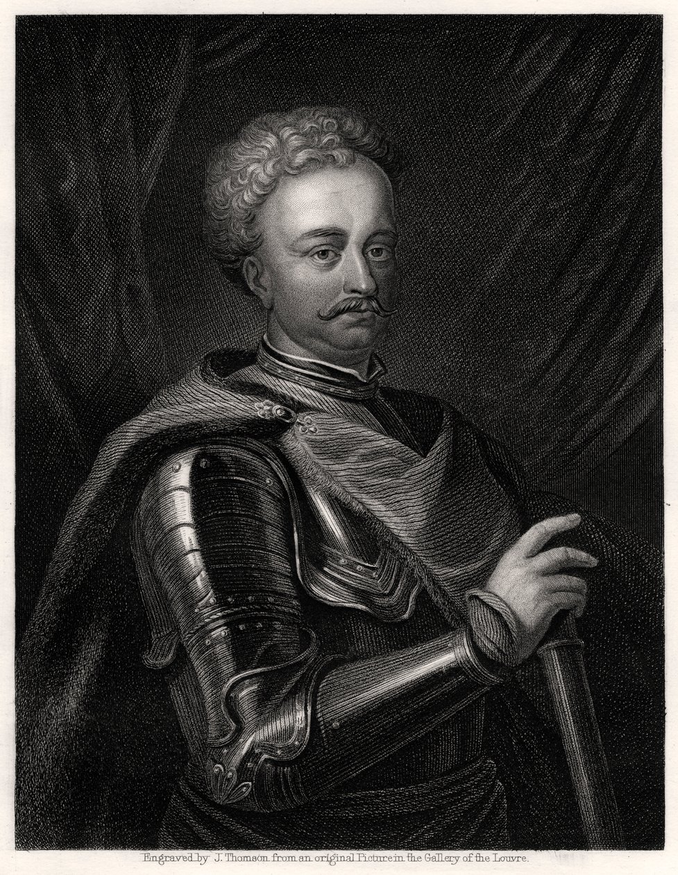 Jan III Sobieski, rei da Comunidade Polaco-Lituana, século XIX de J. Thomson