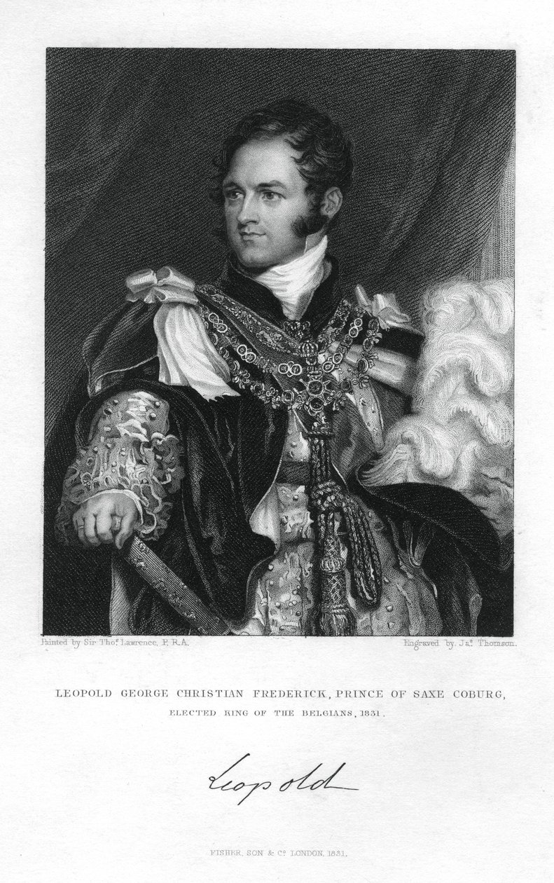 Príncipe Leopoldo de Saxe-Coburg-Saalfeld, 1831. de J. Thomson
