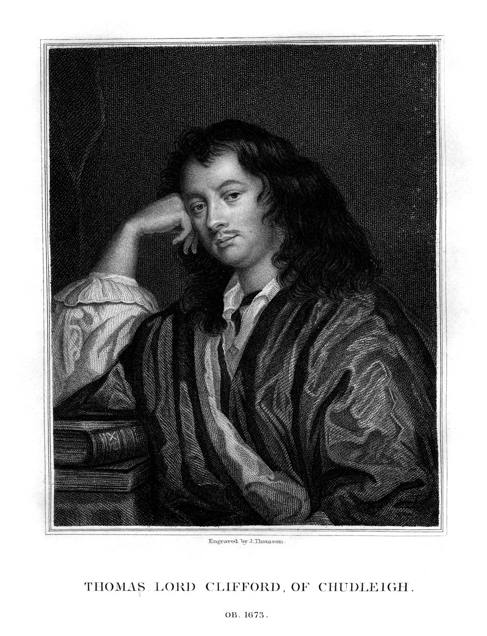 Thomas Clifford, 1º Barão Clifford de Chudleigh, estadista e político inglês, 1828. de J. Thomson