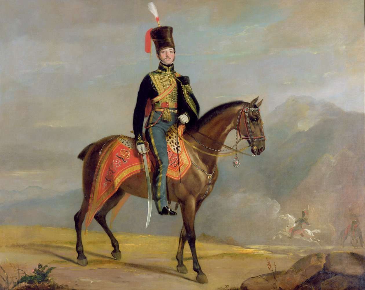 Capitão William Drummond (1796-1881) 10º Hussardos, 1819 de J. Watson