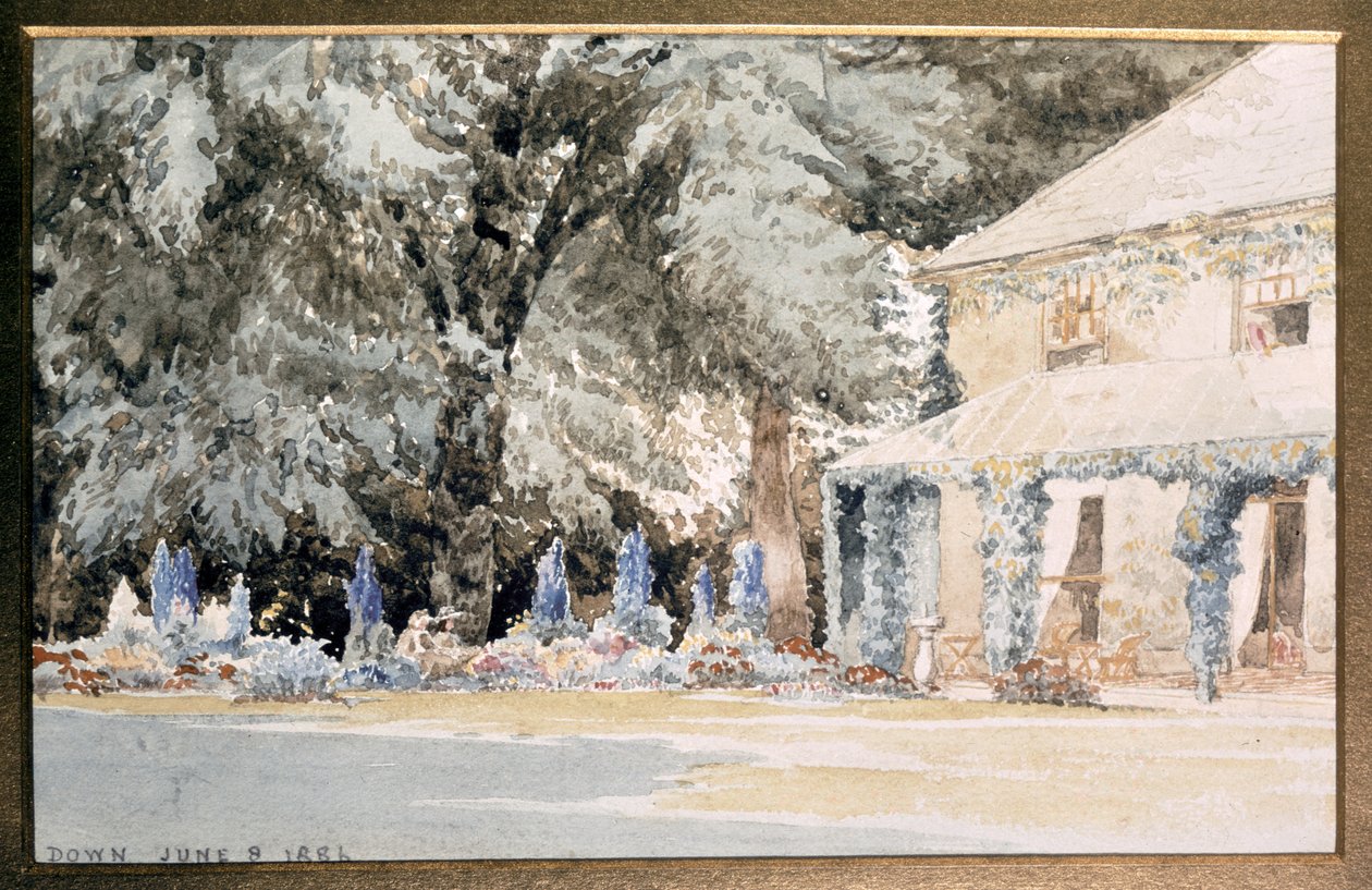 A casa de Darwin, "Down House, Kent" de J. Wedgwood