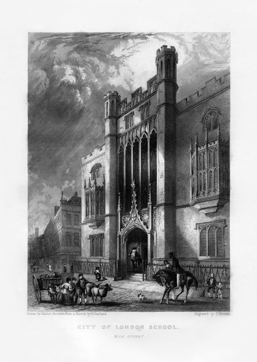 Escola da cidade de Londres, Londres, século XIX. de J. Woods