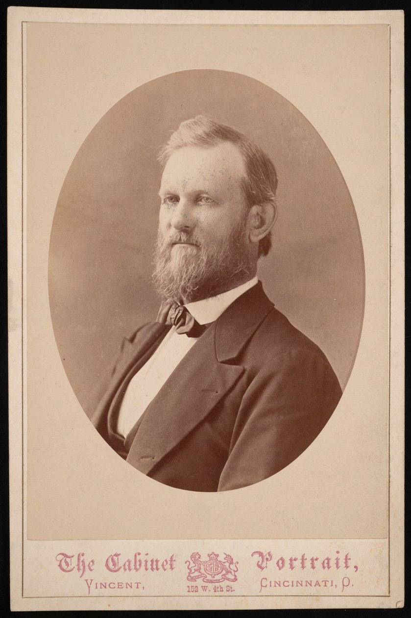 Retrato de J. H. White, entre 1874 e 1881. de J and W Vincent