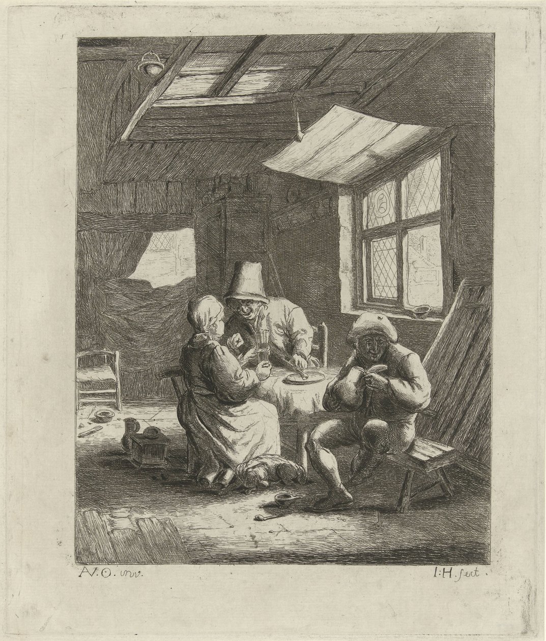 Interior do agricultor (primeira versão) de Jabes Heenck