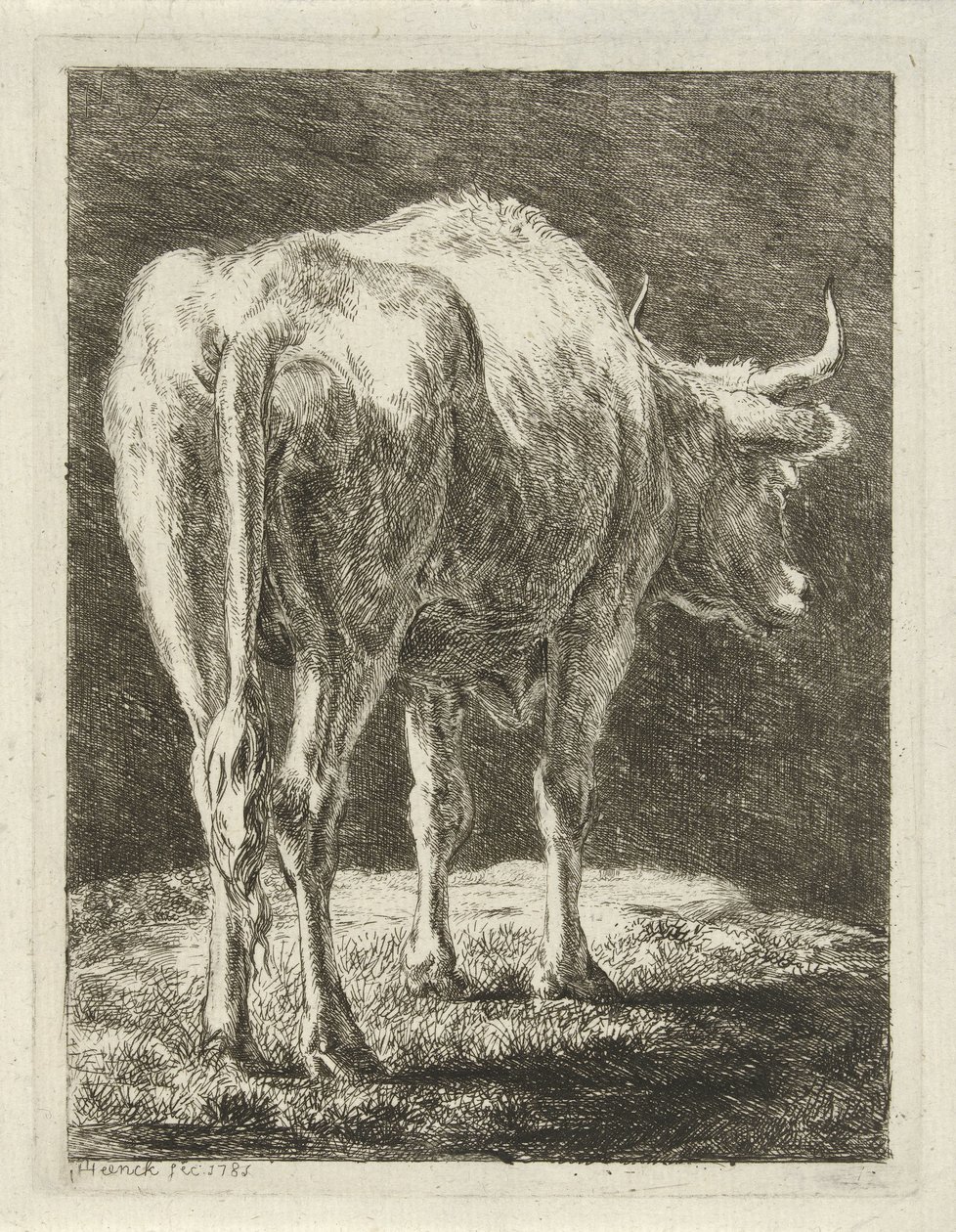Vaca numa paisagem de Jabes Heenck