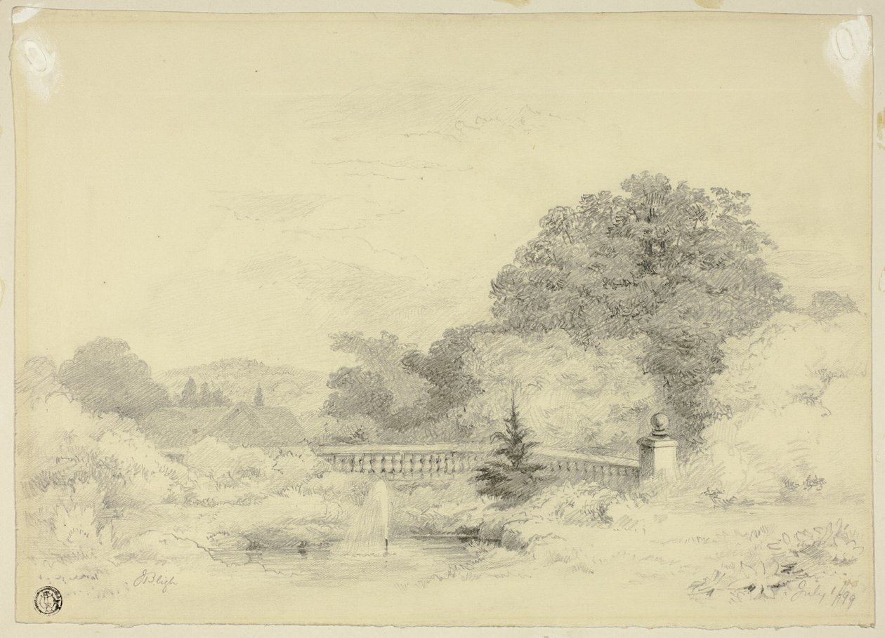 Balaustrada e fonte, Saint Anne