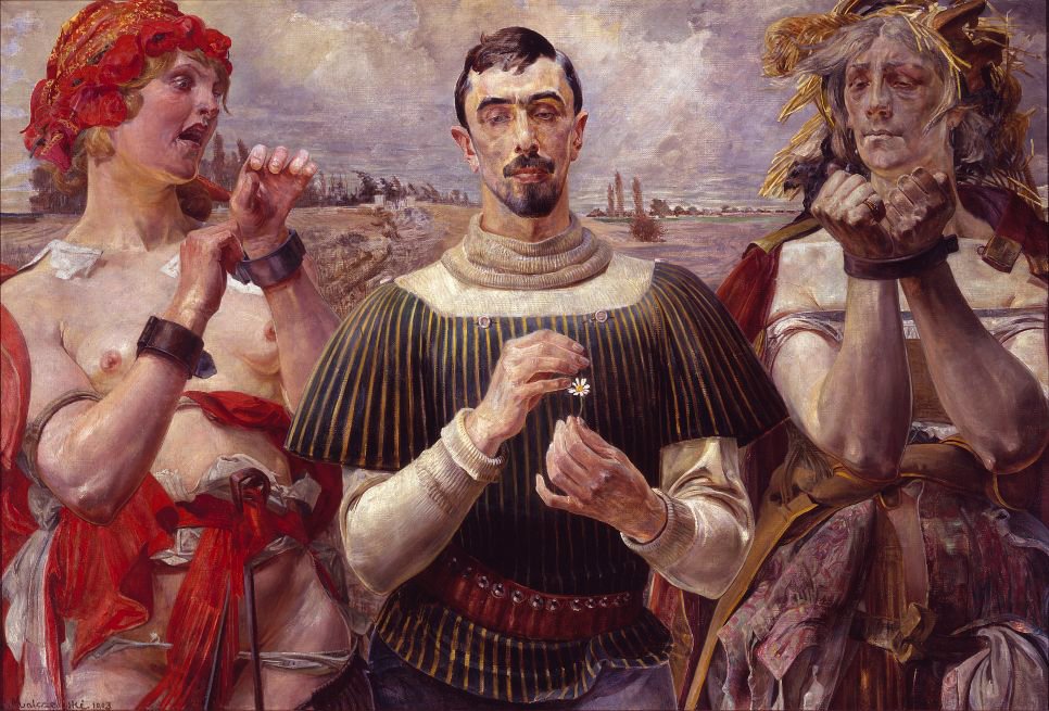 Hamlet polonês - Retrato de Alexander Wielopolski.nPolski: Hamlet polonês - Retrato de Alexander Wielopolski.n de Jacek Malczewski