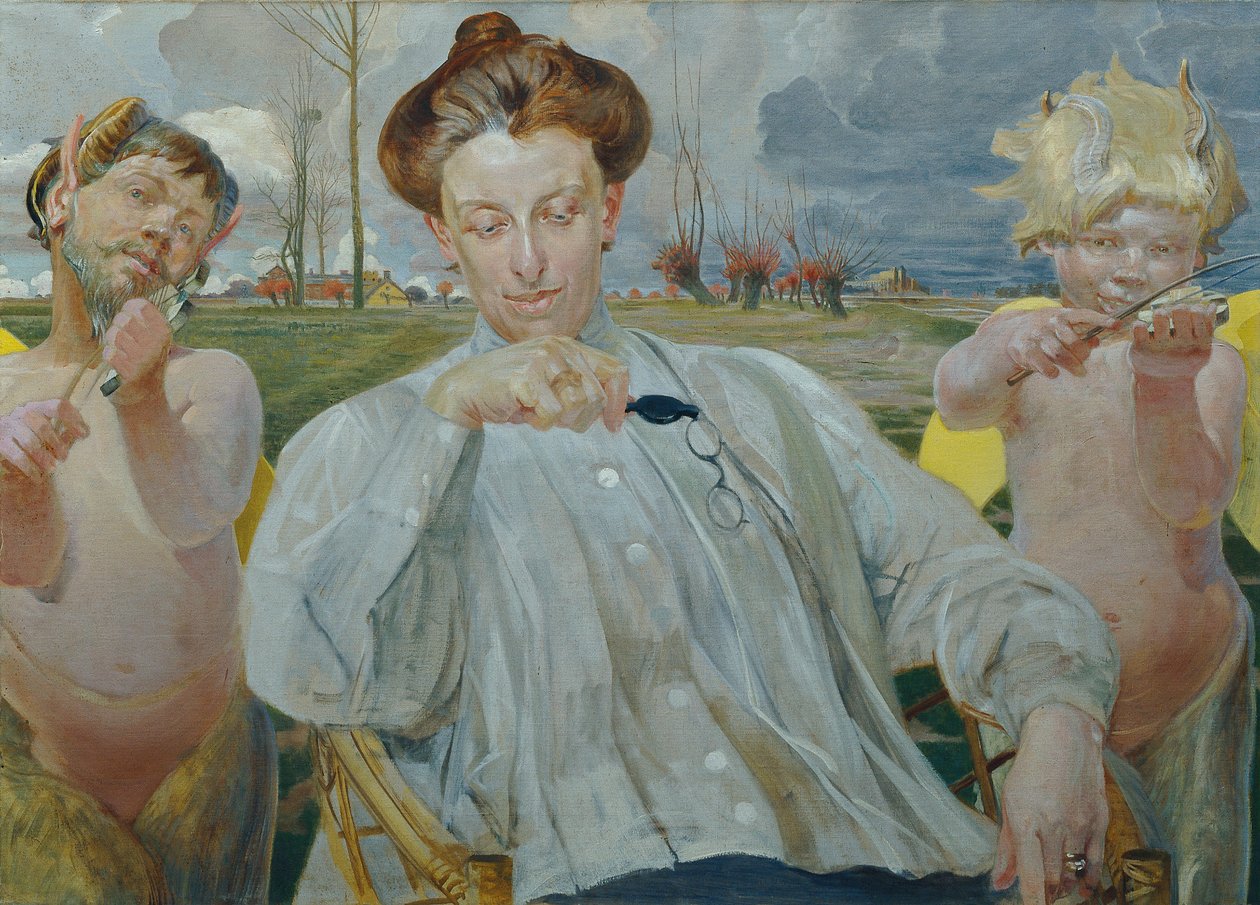 A esposa do artista de Jacek Hyacinth Malczewski