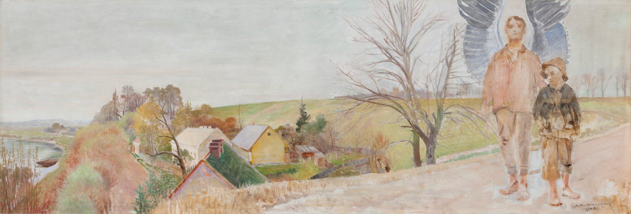 O Anjo com Tobias de Jacek Malczewski