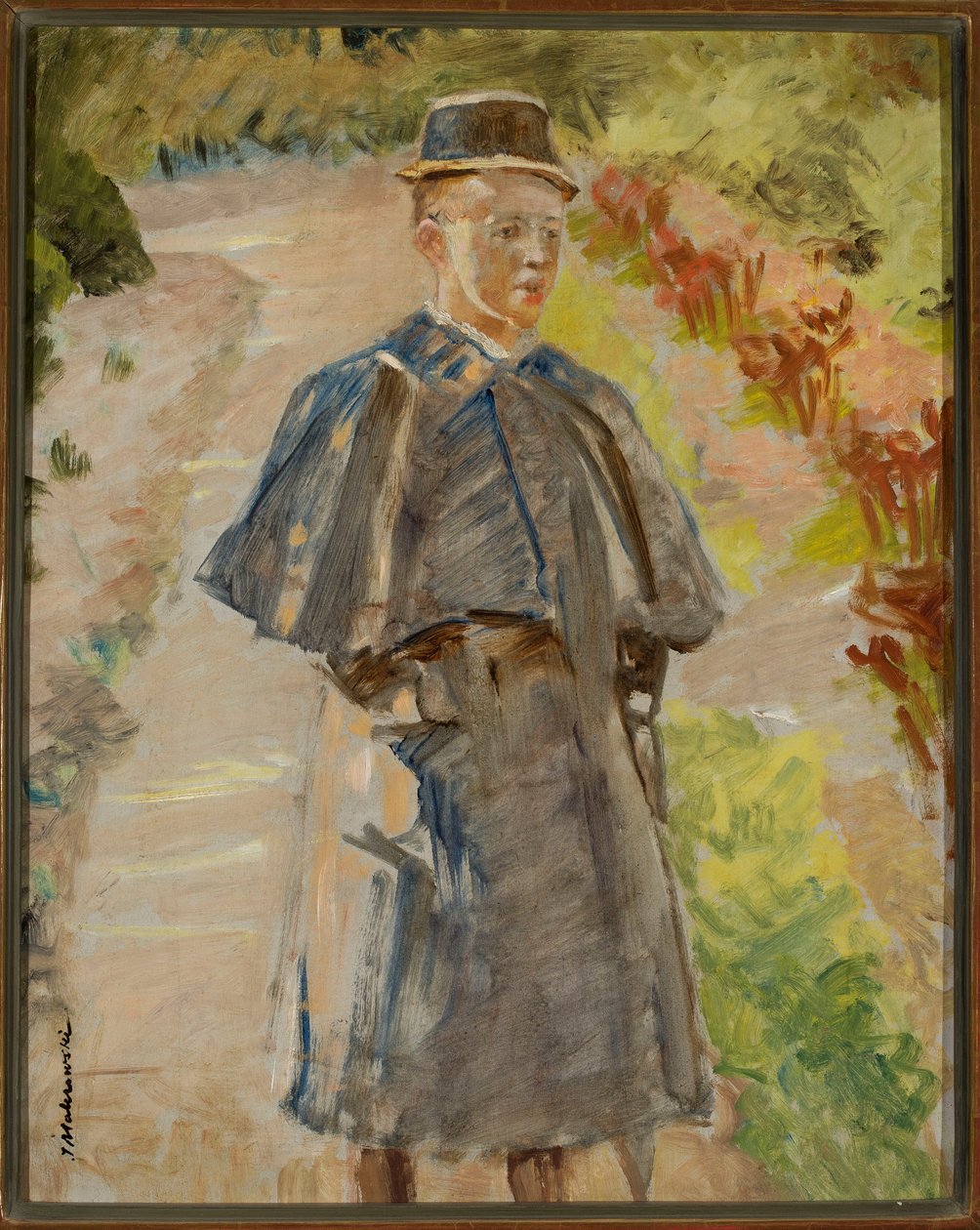 Rapaz no jardim, esboço (Rafał, filho do artista) de Jacek Malczewski