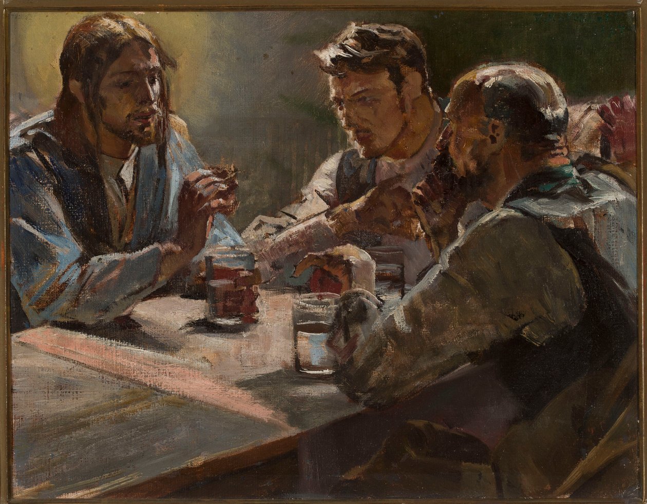 Cristo em Emaús de Jacek Malczewski