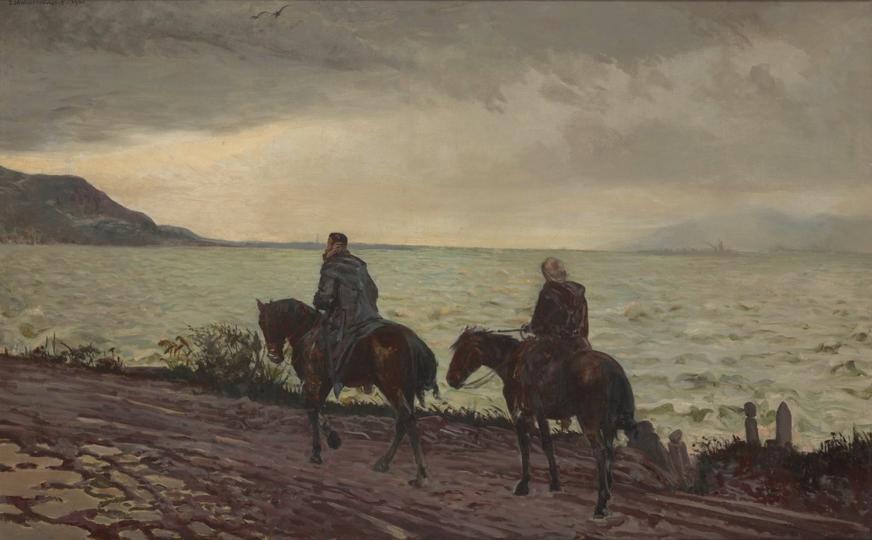 Dom Quixote e Sancho Pança de Jacek Malczewski