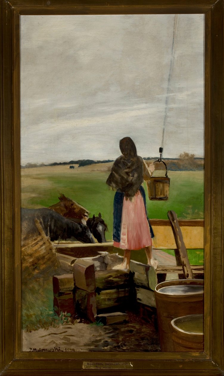Rapariga junto ao poço de Jacek Malczewski