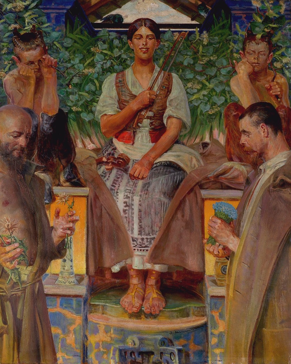 Homenagem à arte e à musa de Jacek Malczewski